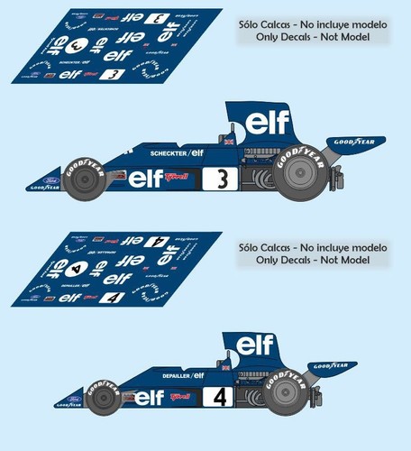 Decals tyrrell 006 - 007, gp
